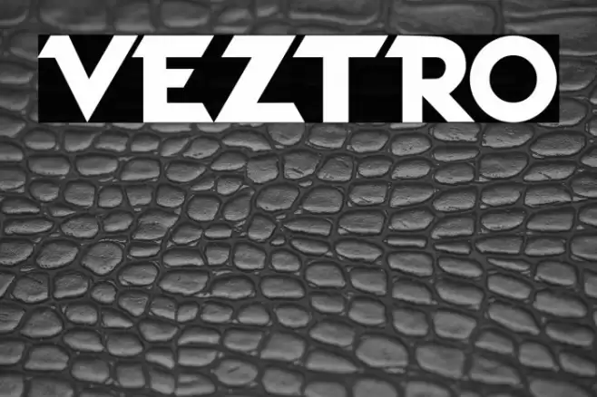 VEZTRO Font examples