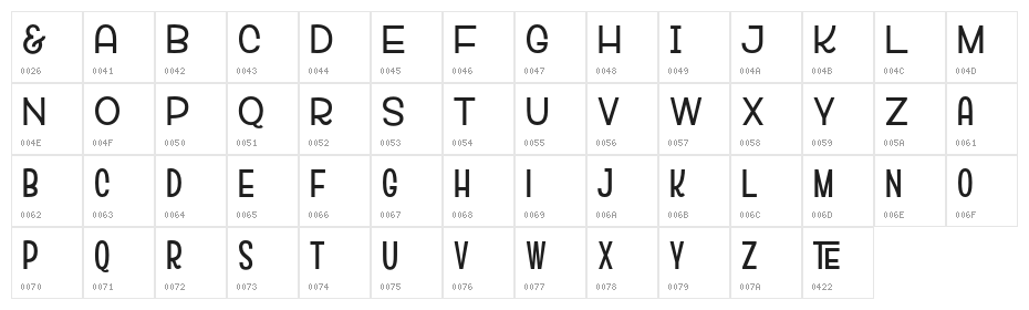 VeRsaLiTa& Character Map