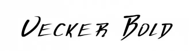 Vecker Bold  Frei Schriftart Herunterladen