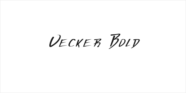 Vecker Bold Logo