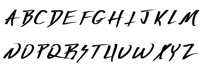 Vecker Bold Font LOWERCASE