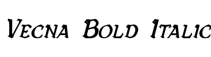 Vecna Bold Italic  フリーフォントのダウンロード