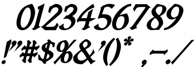 Vecna Bold Italic Font OTHER CHARS