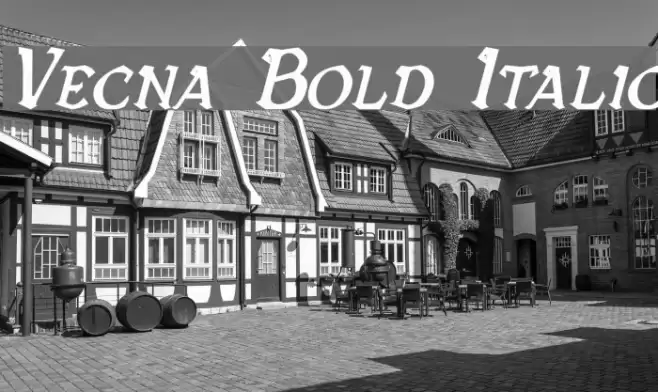 Vecna Bold Italic Font examples