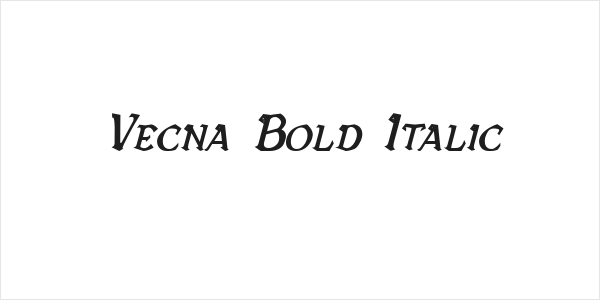 Vecna Bold Italic Logo