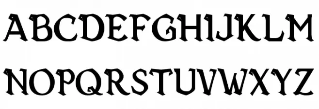 Vecna Bold Шрифта ВЕРХНИЙ
