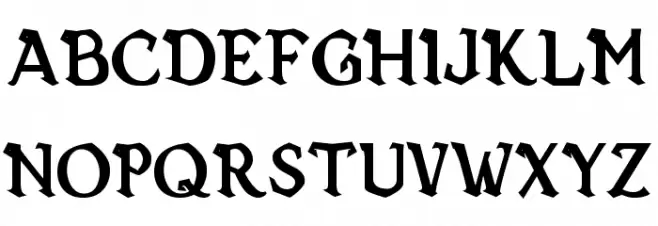 Vecna Bold Caratteri MINUSCOLO