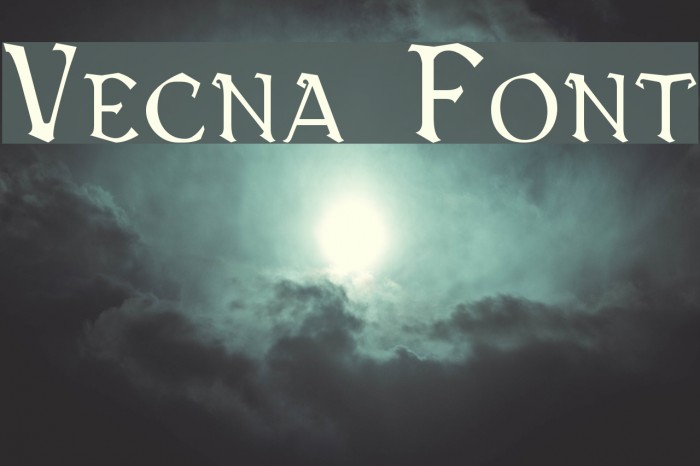 Vecna Font examples