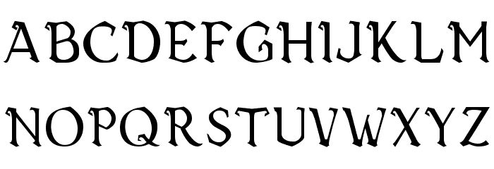 Vecna Font LOWERCASE