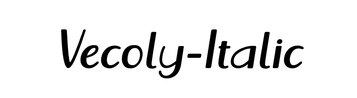 Vecoly-Italic  Free Fonts Download