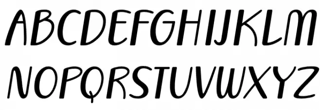 Vecoly-Italic Schriftart Groß