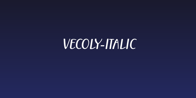 Vecoly-Italic Social Header