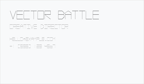 Vector Battle Business Card