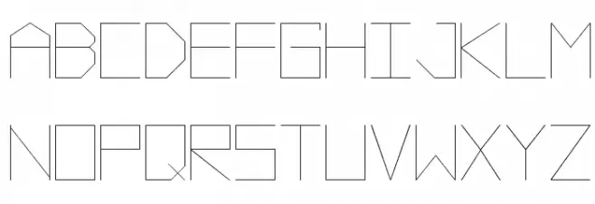 Vector Battle フォント 小文字
