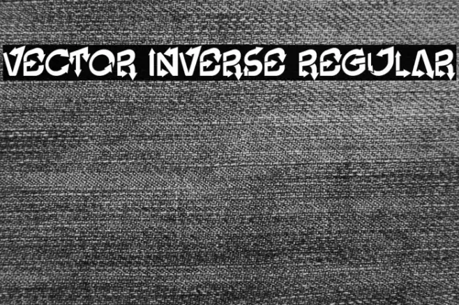 Vector Inverse Regular Font examples