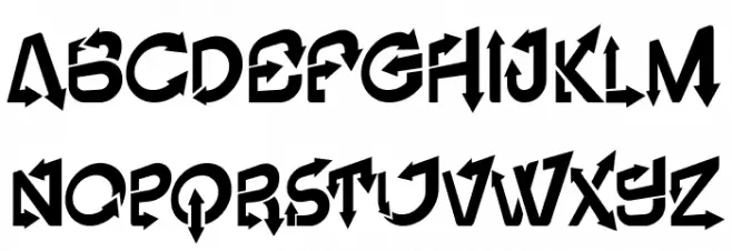 Vector Inverse Regular 字体 小写