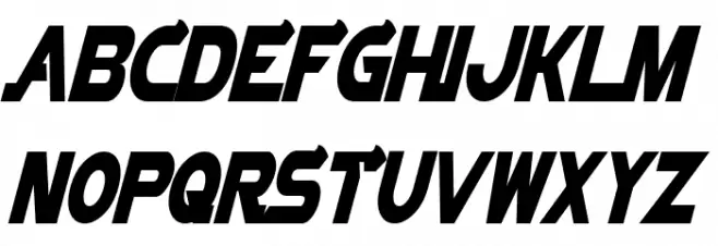 Vector Sigma Condensed Italic Schriftart Groß