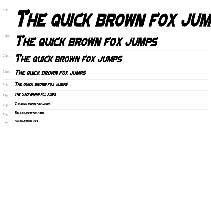 Vector Sigma Condensed Italic Waterfall