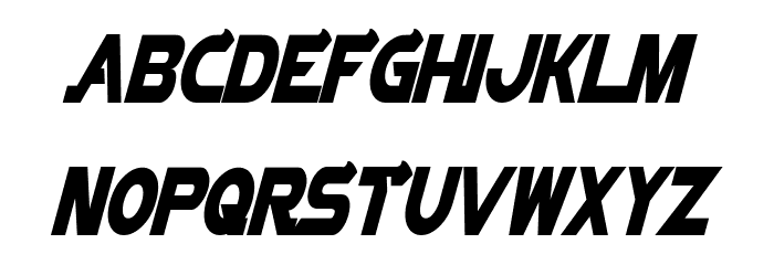 Vector Sigma Condensed Italic Font LOWERCASE