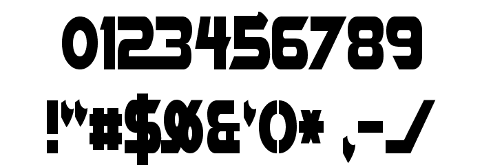 Vector Sigma Condensed Font OTHER CHARS