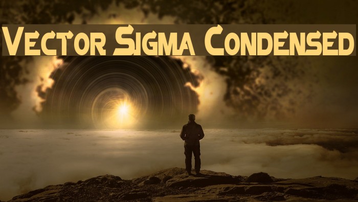 Vector Sigma Condensed Font examples