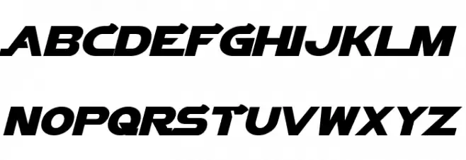 Vector Sigma Italic خط أحرف كبيرة