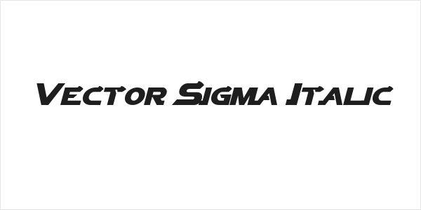 Vector Sigma Italic Logo
