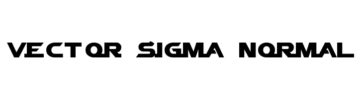 Vector Sigma Normal  フリーフォントのダウンロード