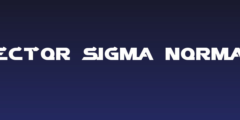 Vector Sigma Normal Social Header
