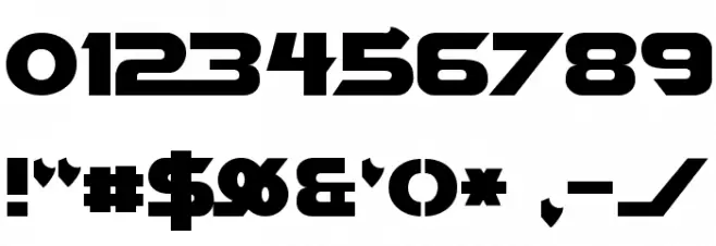 Vector Sigma Font OTHER CHARS