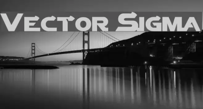 Vector Sigma Font examples