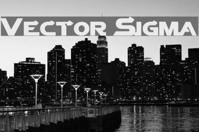 Vector Sigma Font examples