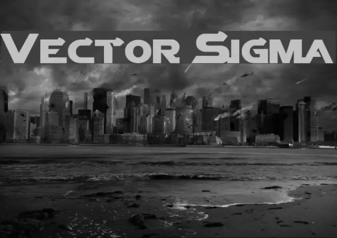Vector Sigma Font examples