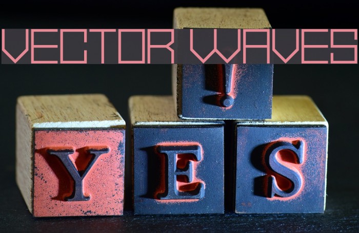 Vector Waves Font examples