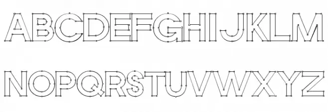 Vector Fuentes MAYÚSCULAS