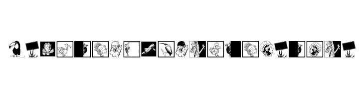 VectorAnimalsOrPeople  font caratteri gratis