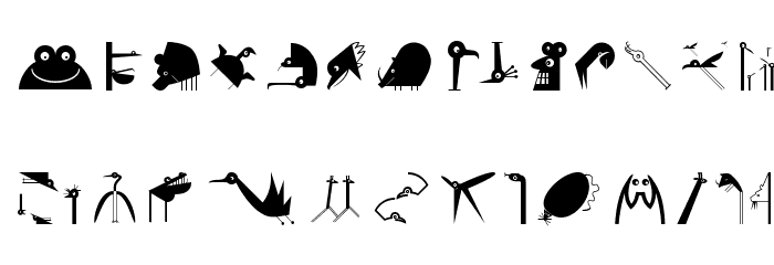 VectorAnimals Font LOWERCASE