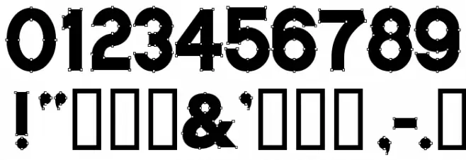 VectorBlack Font OTHER CHARS