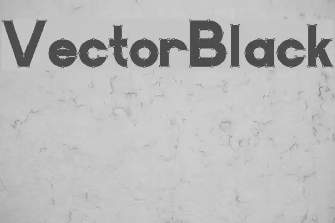 VectorBlack Font examples