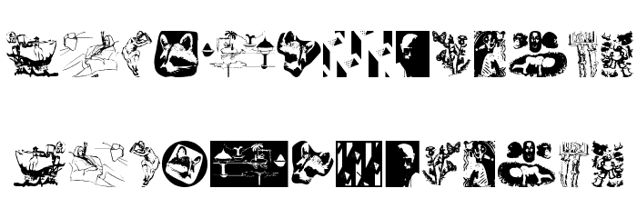 VectorDrawingsOne Font LOWERCASE