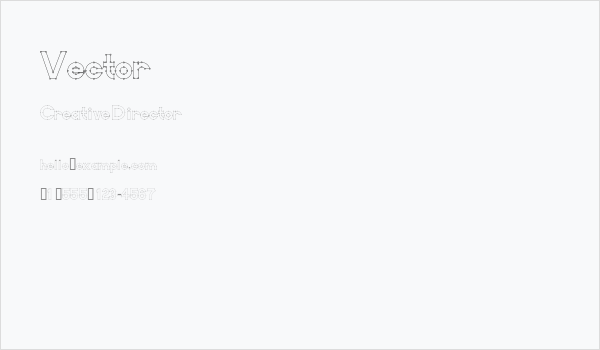 Vector Business Card