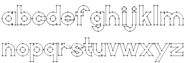 Vector Font LOWERCASE