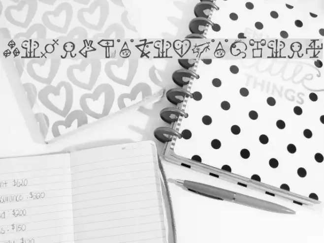 VectorizedSignets Font examples