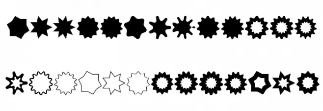 VectoryStarFrames خط أحرف كبيرة