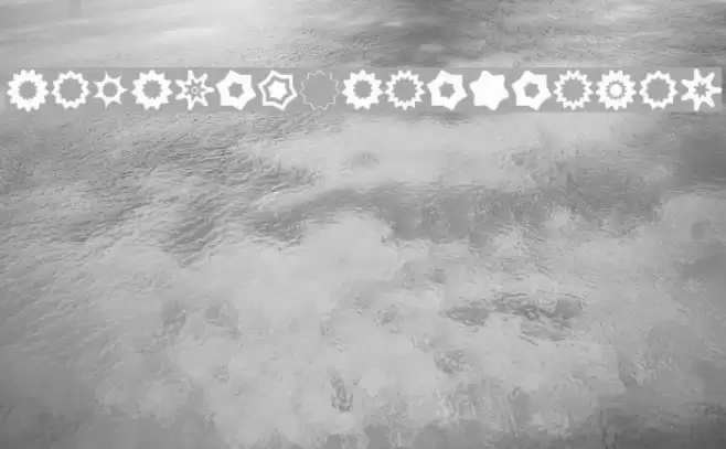 VectoryStarFrames Font examples