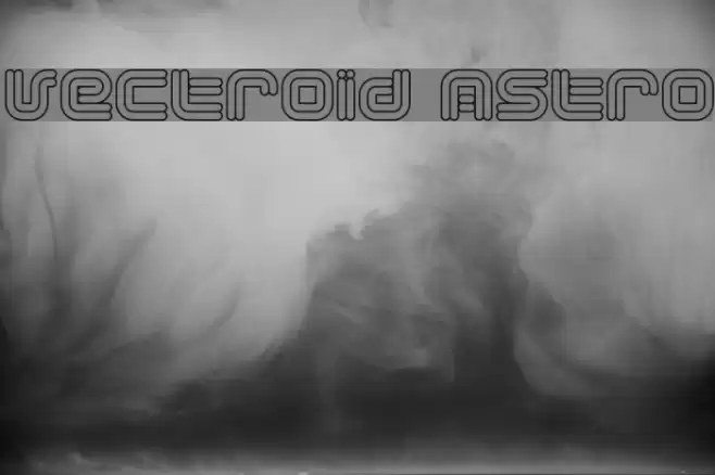 Vectroid Astro Schriftart examples