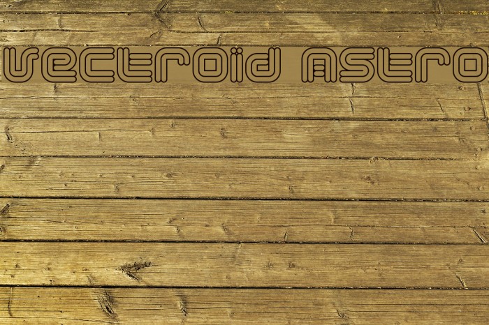 Vectroid Astro Font examples
