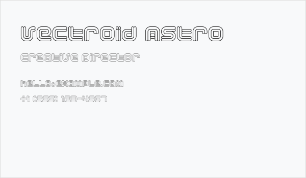 Vectroid Astro Business Card