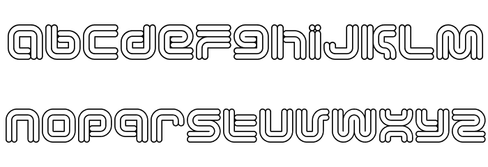 Vectroid Astro Font LOWERCASE