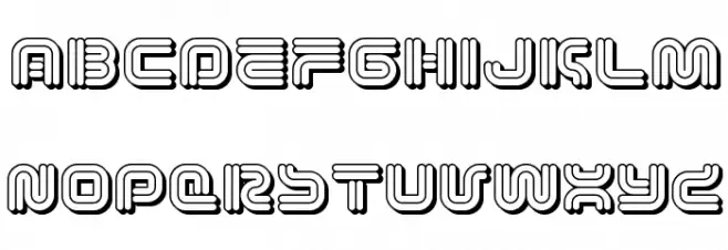 Vectroid Cosmo Schriftart Groß